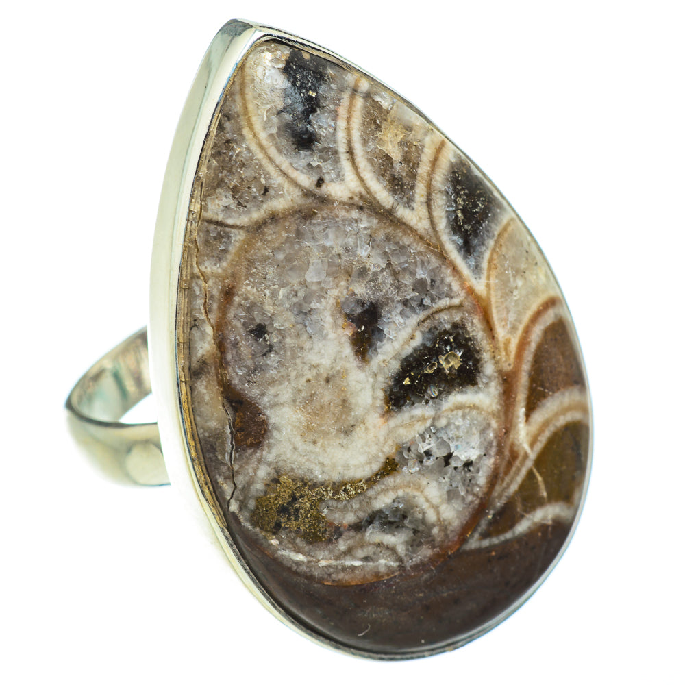 Orthoceras Fossil Rings handcrafted by Anasilvercos - RING41974