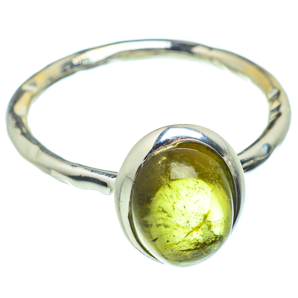 Green Tourmaline Rings handcrafted by Anasilvercos - RING41988