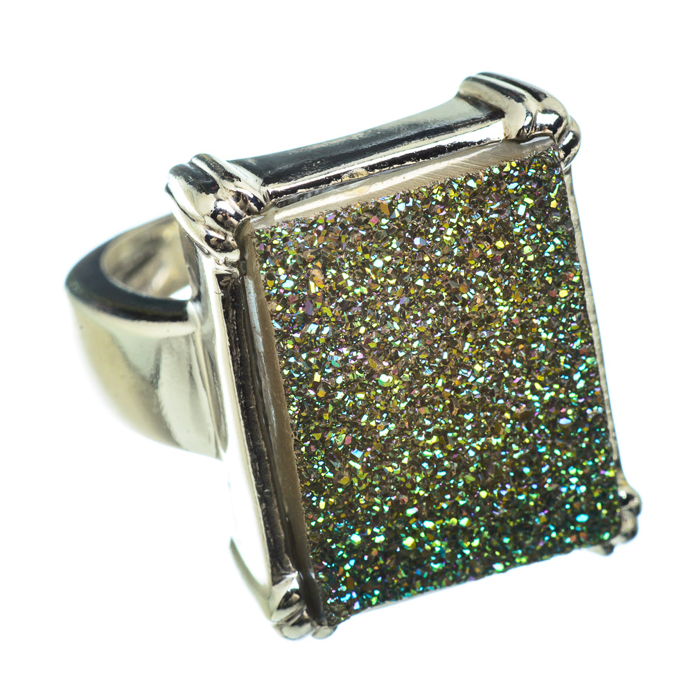 Titanium Druzy Rings handcrafted by Anasilvercos - RING42114
