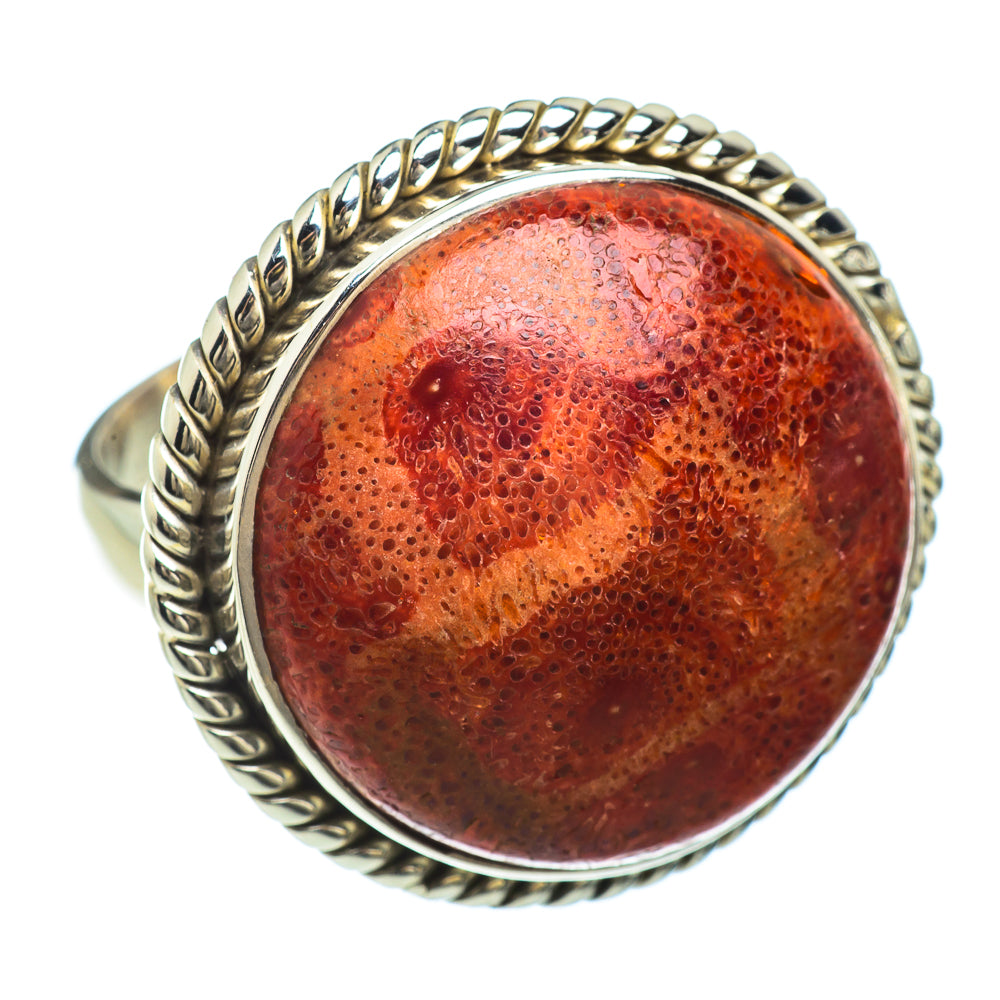 Sponge Coral Rings handcrafted by Anasilvercos - RING42136