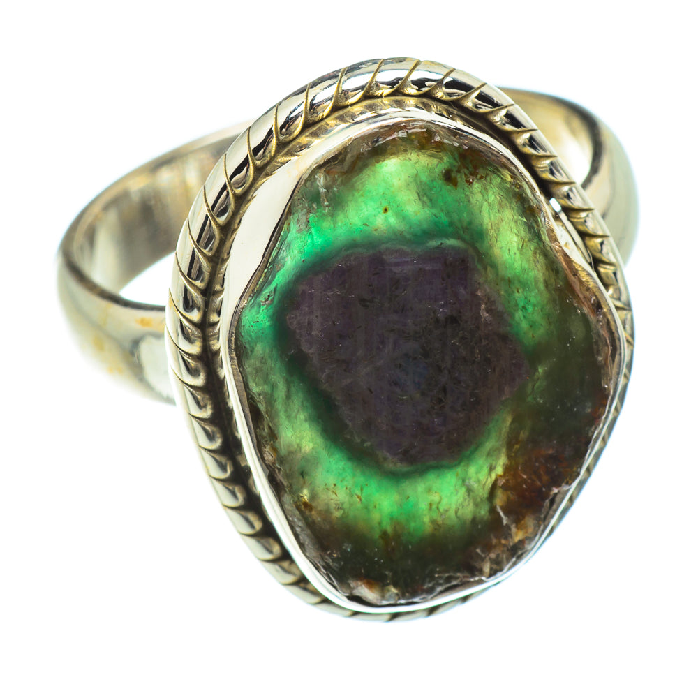 Ruby Fuchsite Rings handcrafted by Anasilvercos - RING42164
