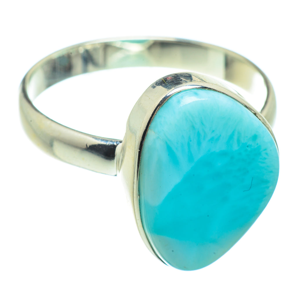 Larimar Rings handcrafted by Anasilvercos - RING42252