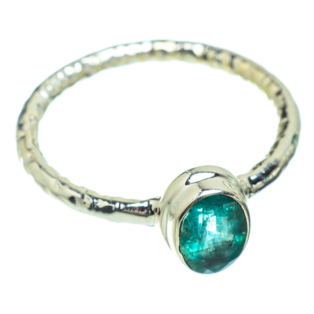 Zambian Emerald Rings handcrafted by Anasilvercos - RING42257
