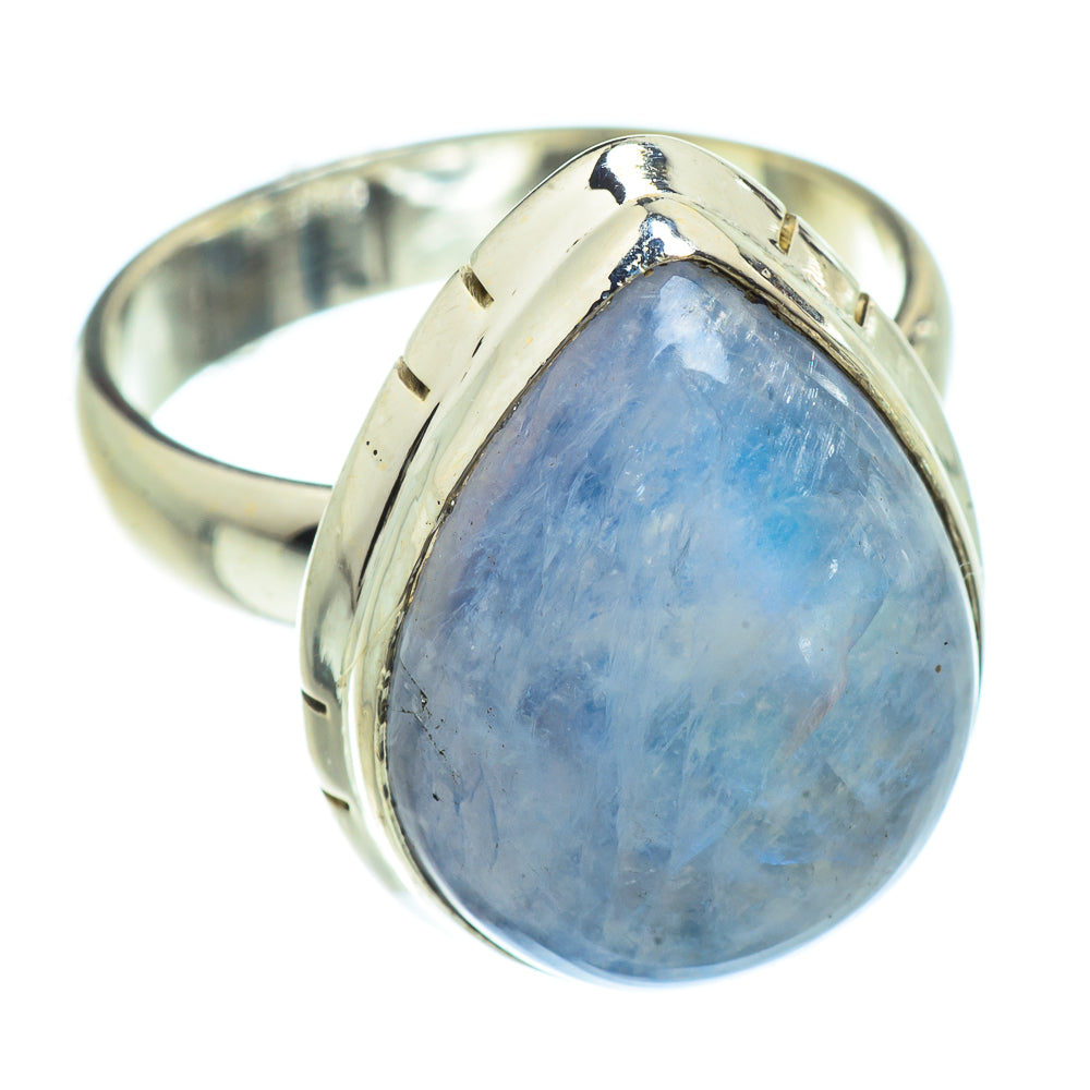 Rainbow Moonstone Rings handcrafted by Anasilvercos - RING42267