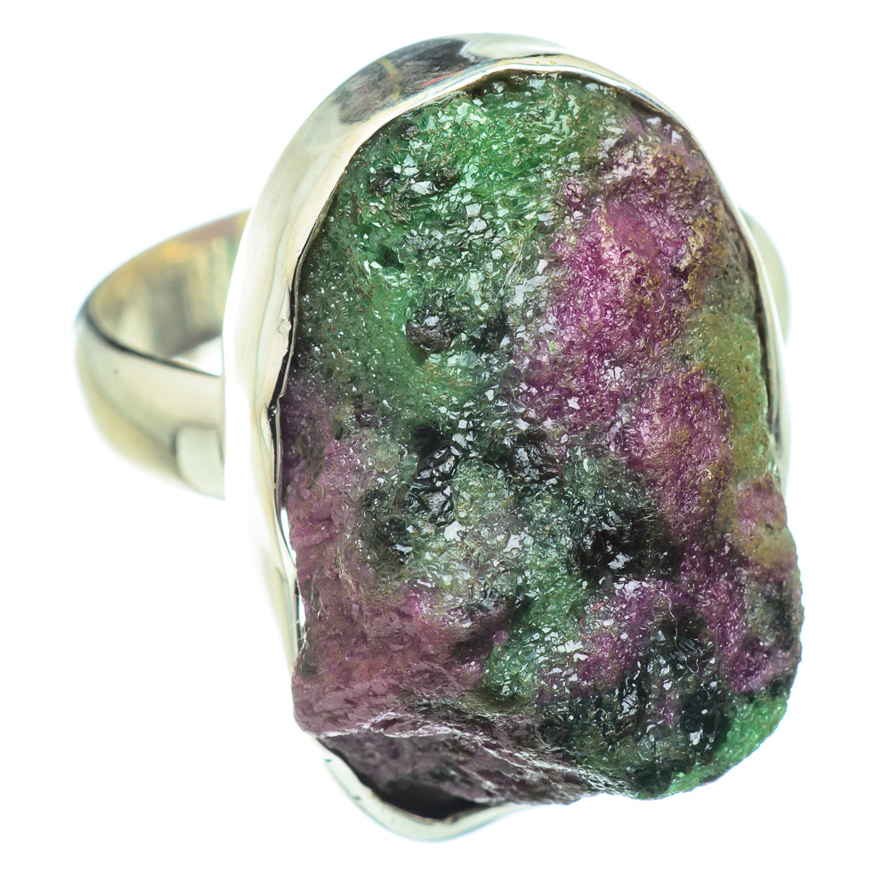 Ruby Zoisite Rings handcrafted by Anasilvercos - RING42268