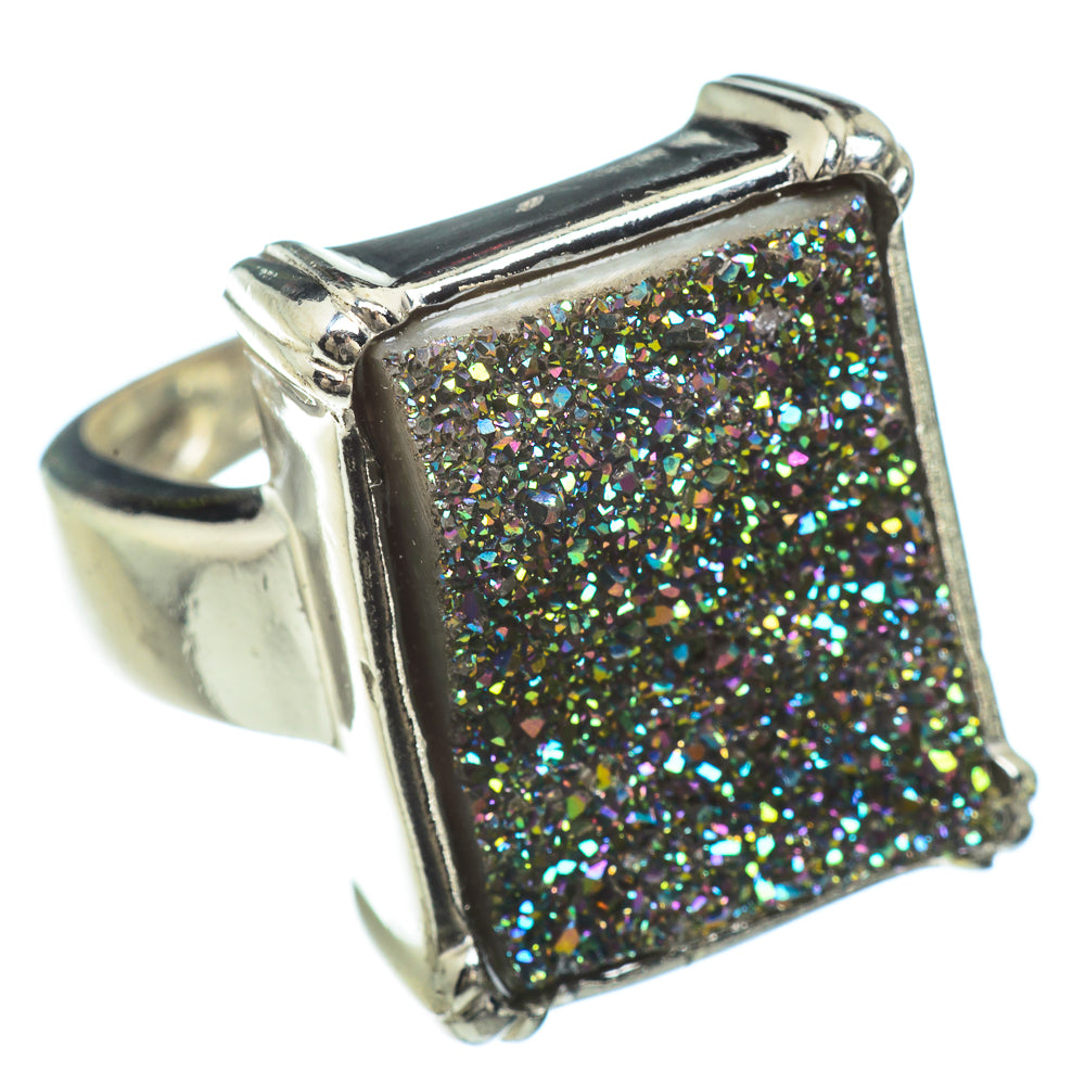 Titanium Druzy Rings handcrafted by Anasilvercos - RING42302