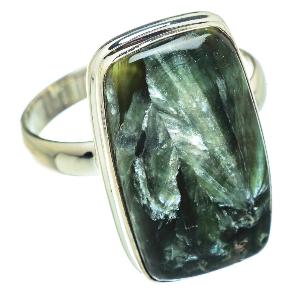 Seraphinite Rings handcrafted by Anasilvercos - RING42343