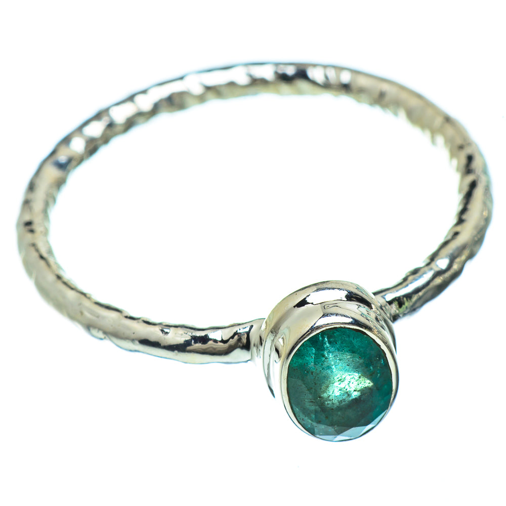 Zambian Emerald Rings handcrafted by Anasilvercos - RING42383