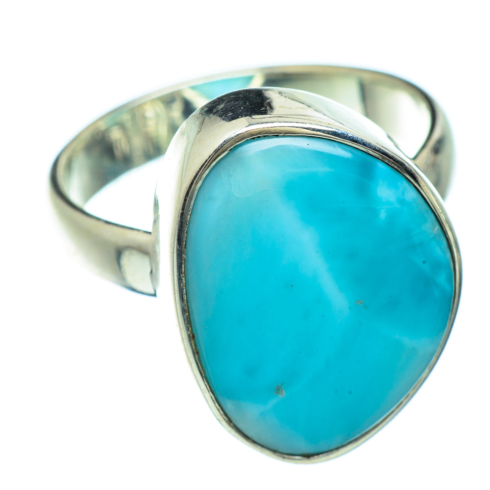 Larimar Rings handcrafted by Anasilvercos - RING42496