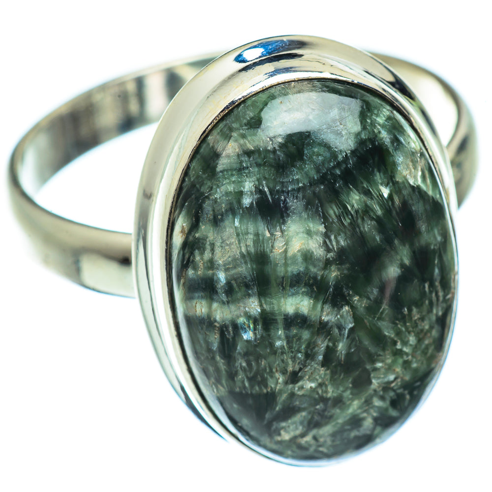 Seraphinite Rings handcrafted by Anasilvercos - RING42556