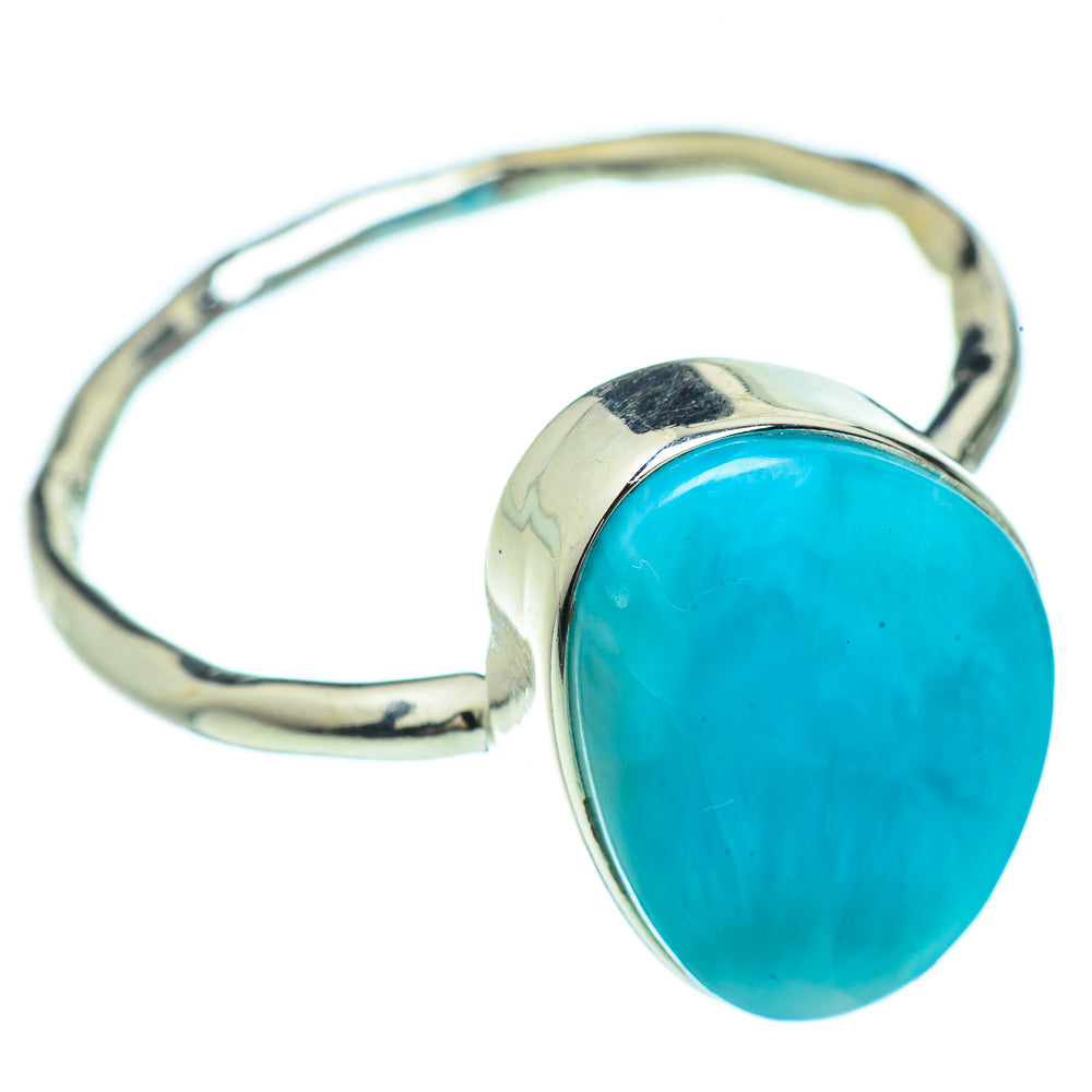 Larimar Rings handcrafted by Anasilvercos - RING42674