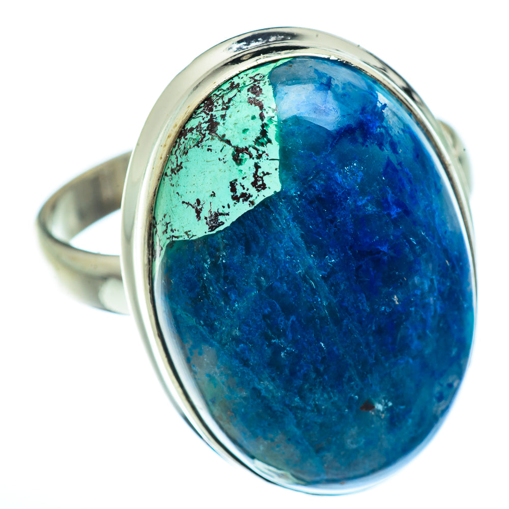 Chrysocolla In Quartz Rings handcrafted by Anasilvercos - RING42892