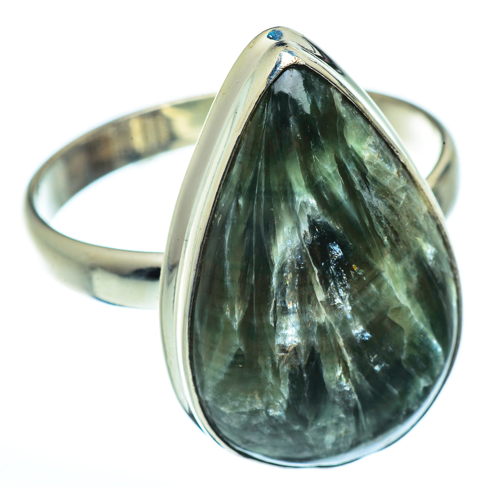 Seraphinite Rings handcrafted by Anasilvercos - RING42897