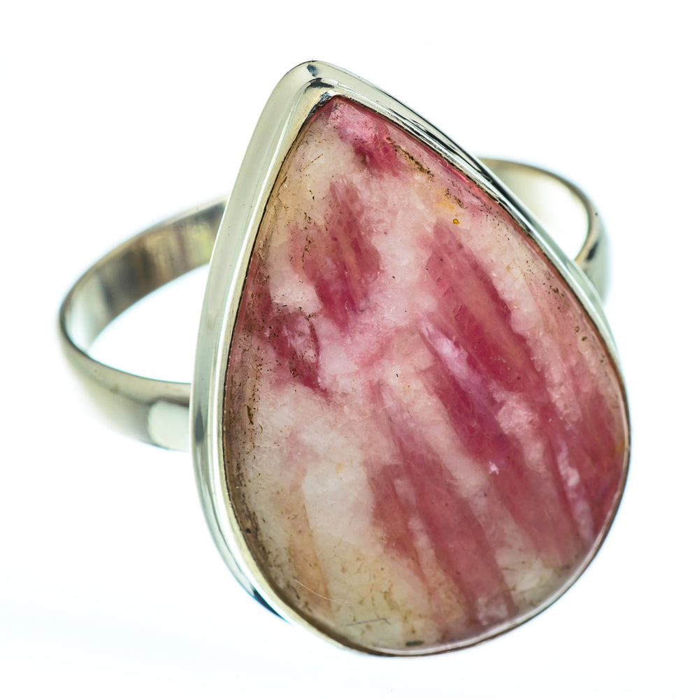 Pink Tourmaline In Quartz Rings handcrafted by Anasilvercos - RING43009