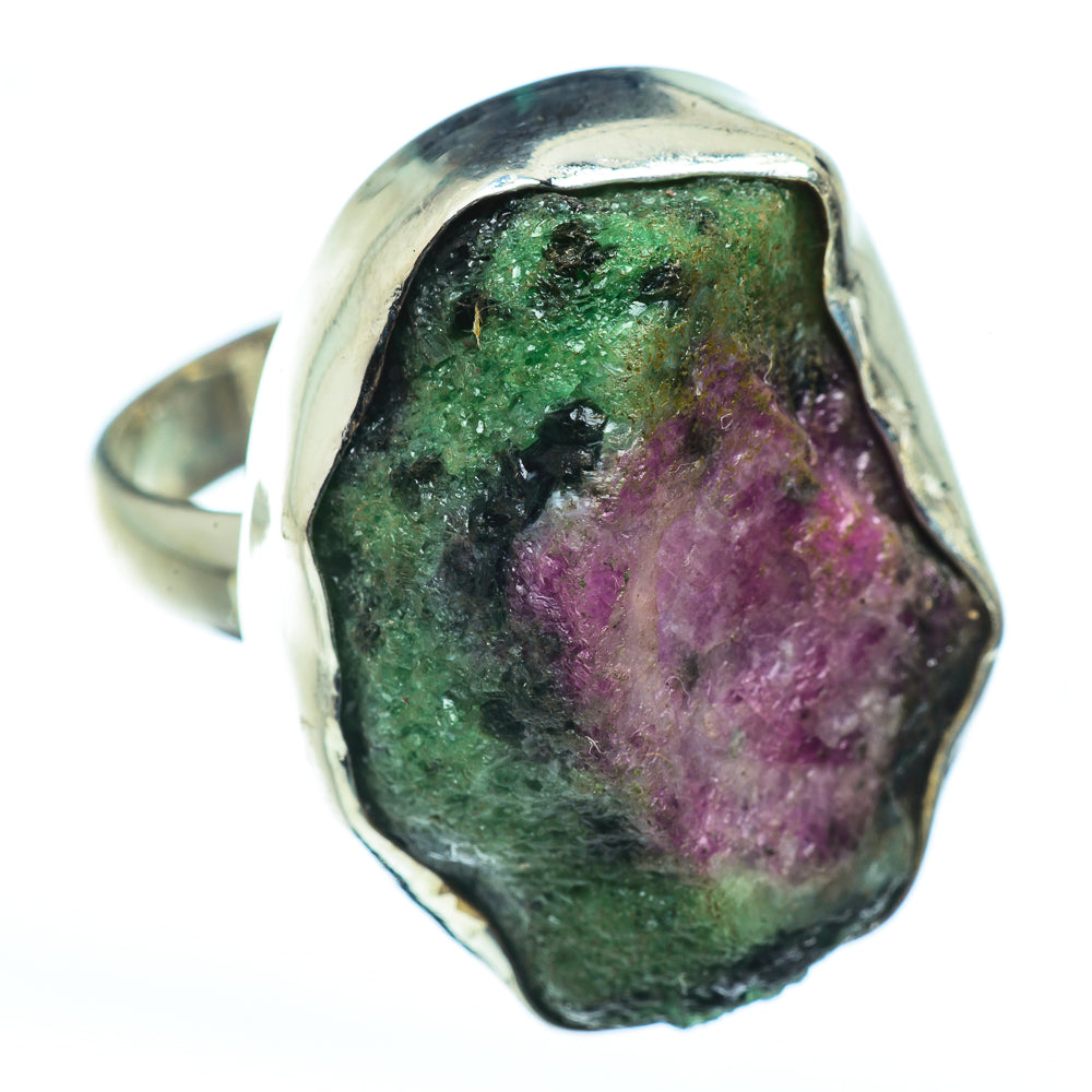 Ruby Zoisite Rings handcrafted by Anasilvercos - RING43016