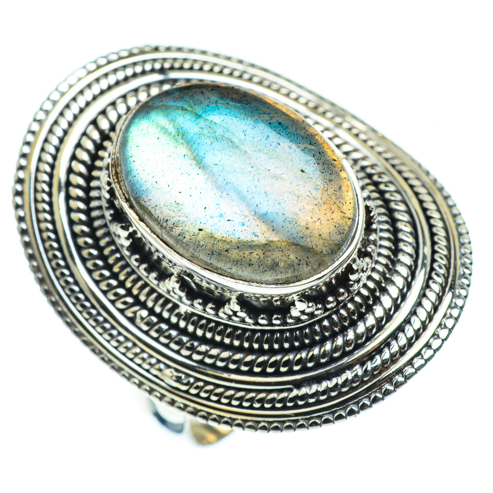 Labradorite Rings handcrafted by Anasilvercos - RING43036