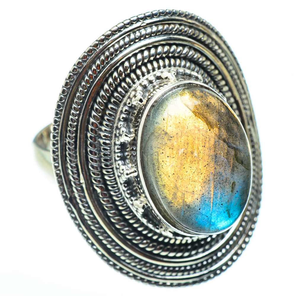 Labradorite Rings handcrafted by Anasilvercos - RING43080