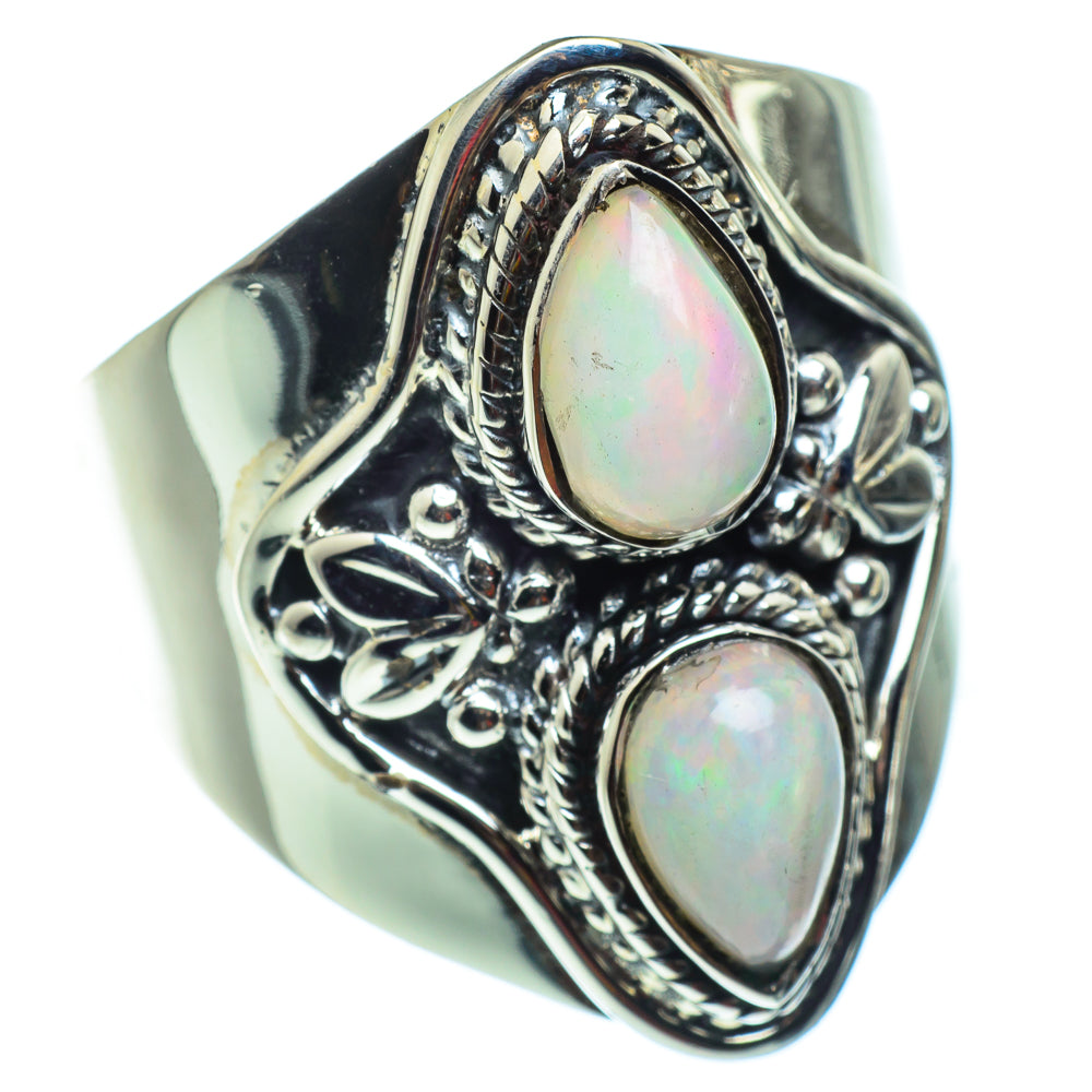 Ethiopian Opal Rings handcrafted by Anasilvercos - RING43114