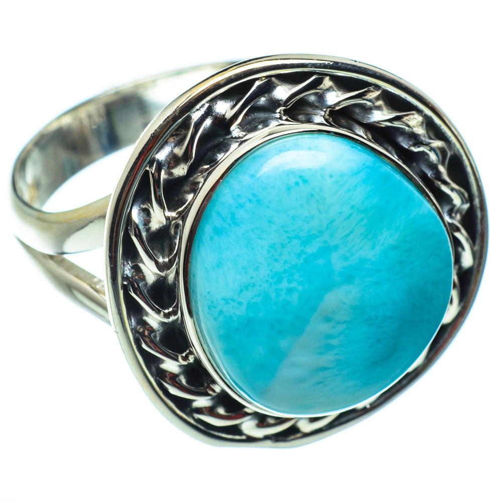Larimar Rings handcrafted by Anasilvercos - RING43117