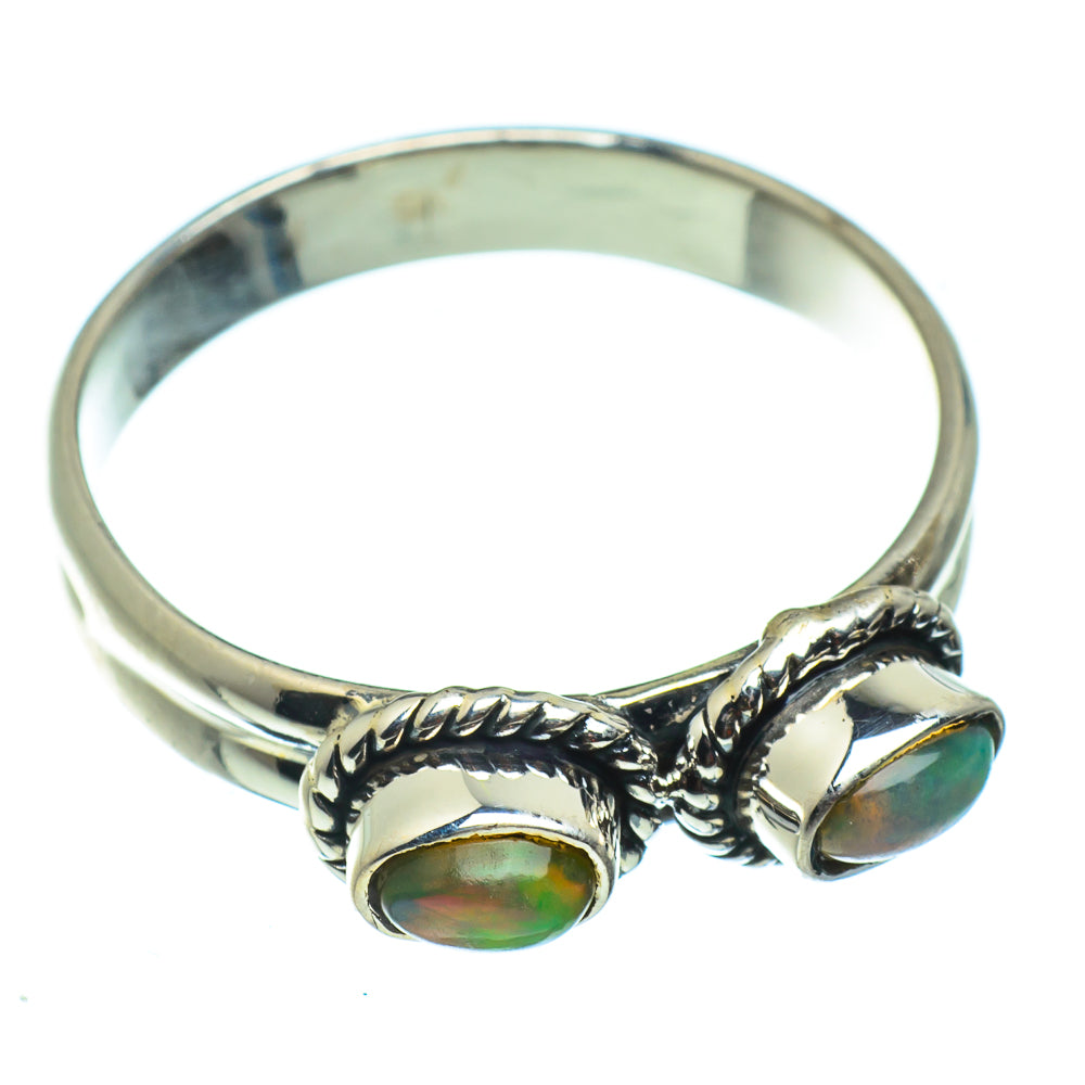 Ethiopian Opal Rings handcrafted by Anasilvercos - RING43143