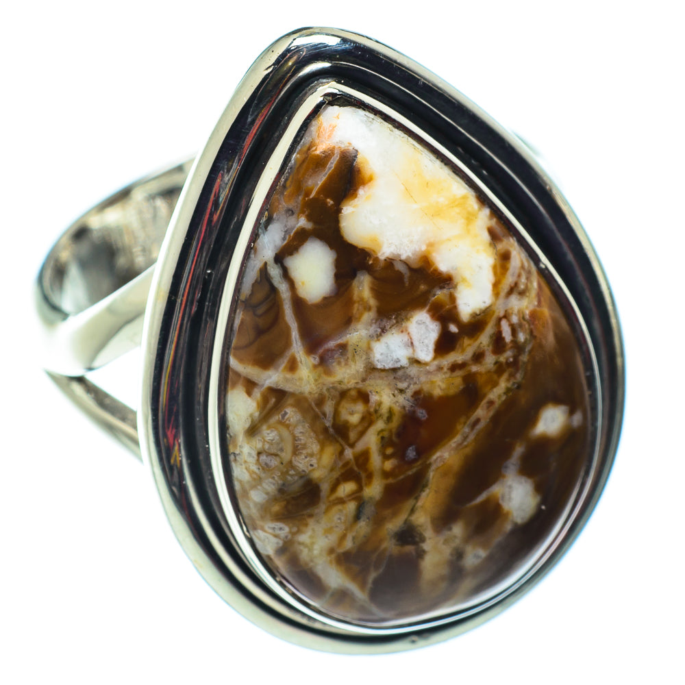 Peanut Wood Jasper Rings handcrafted by Anasilvercos - RING43181