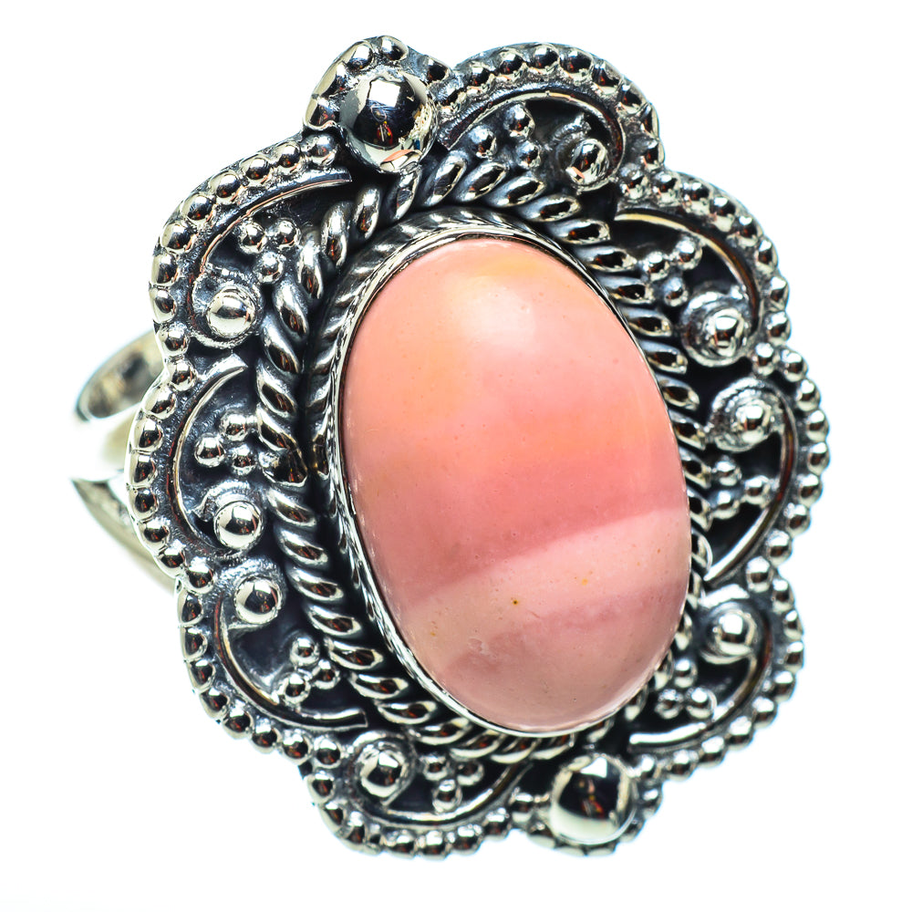 Pink Opal Rings handcrafted by Anasilvercos - RING43185