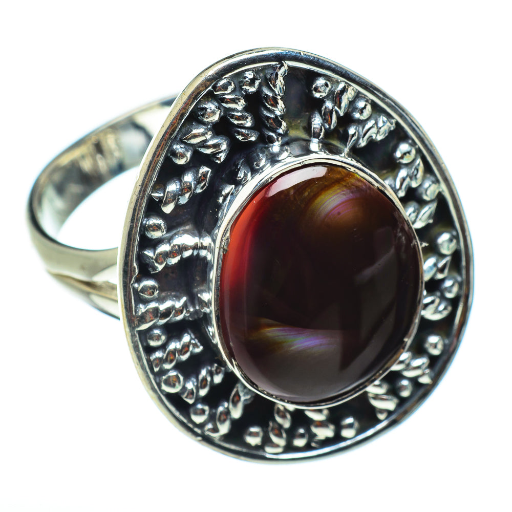 Mexican Fire Agate Rings handcrafted by Anasilvercos - RING43207