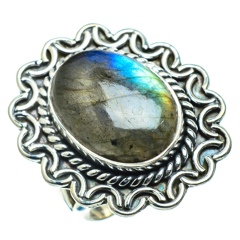 Labradorite Rings handcrafted by Anasilvercos - RING43245