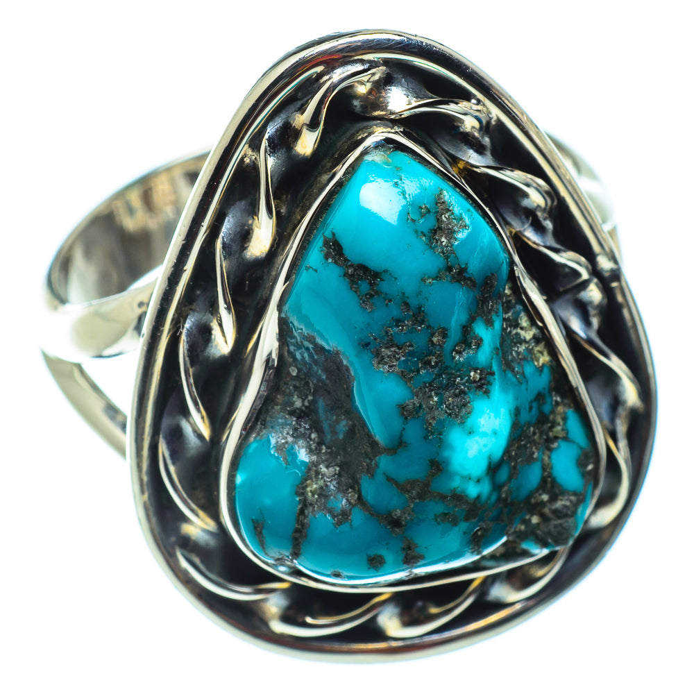 Tibetan Turquoise Rings handcrafted by Anasilvercos - RING43247