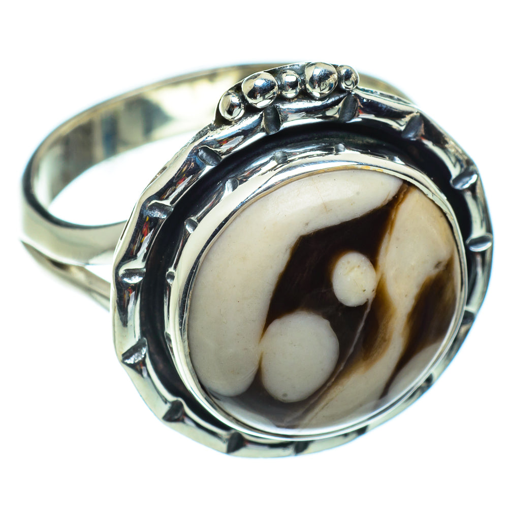 Peanut Wood Jasper Rings handcrafted by Anasilvercos - RING43306