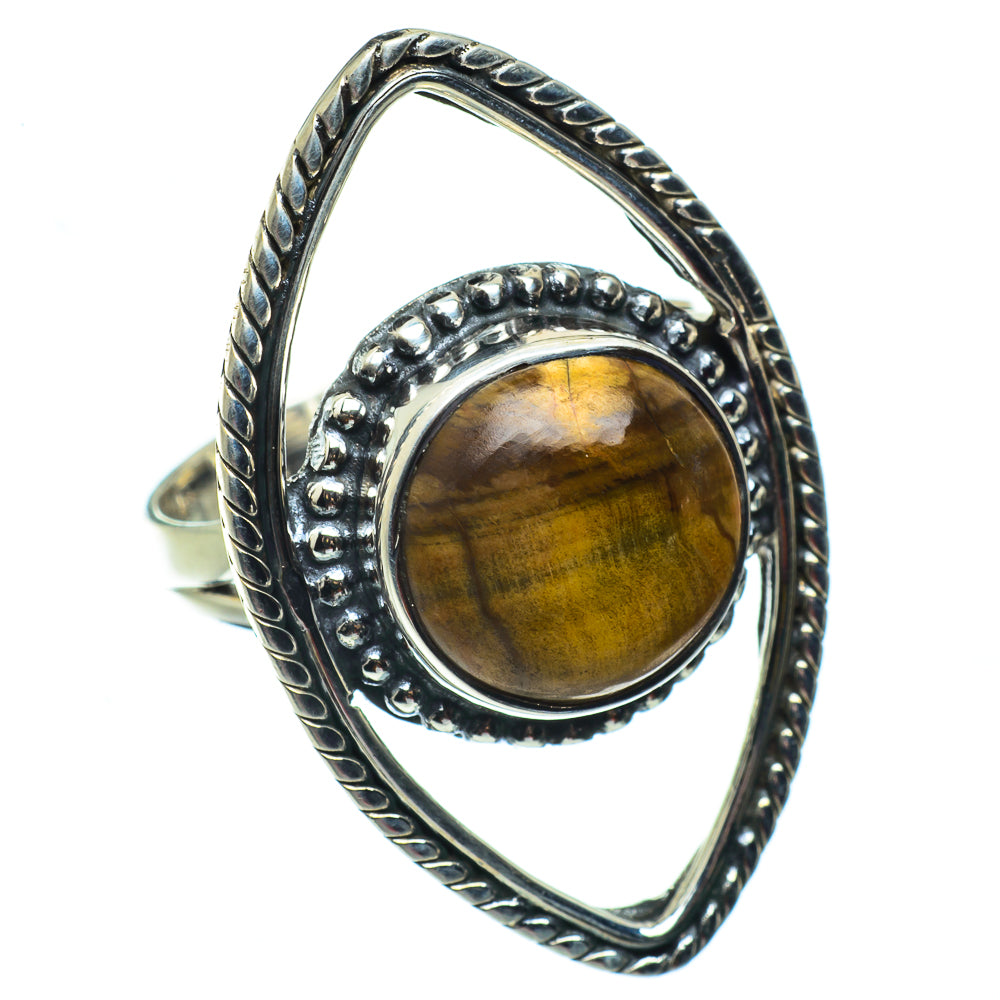 Tiger Eye Rings handcrafted by Anasilvercos - RING43322