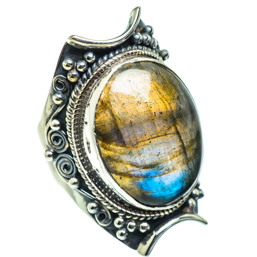 Labradorite Rings handcrafted by Anasilvercos - RING43389