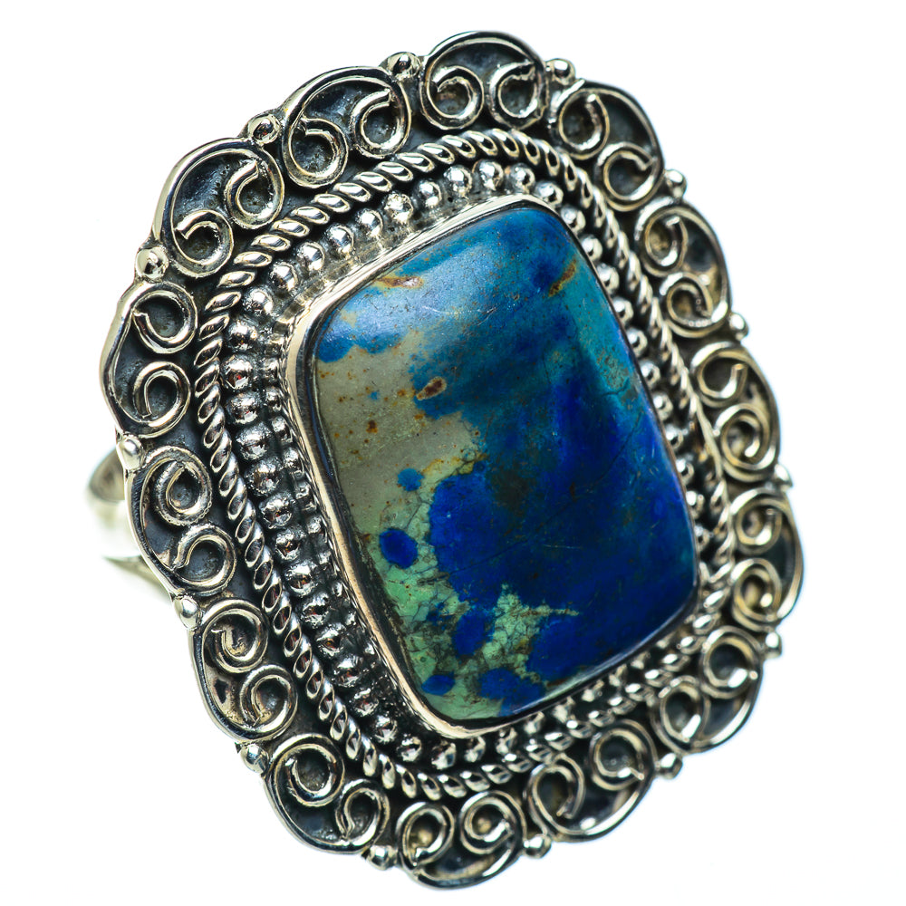 Azurite Rings handcrafted by Anasilvercos - RING43418