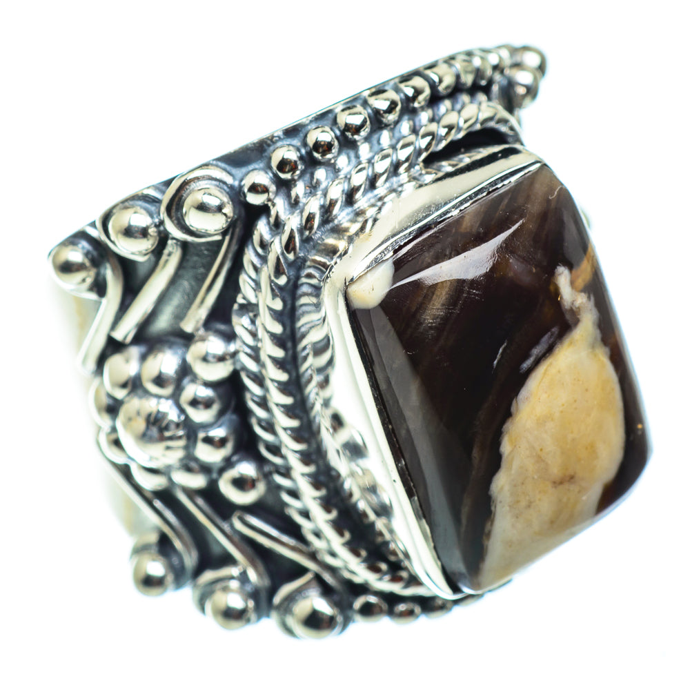 Peanut Wood Jasper Rings handcrafted by Anasilvercos - RING43437