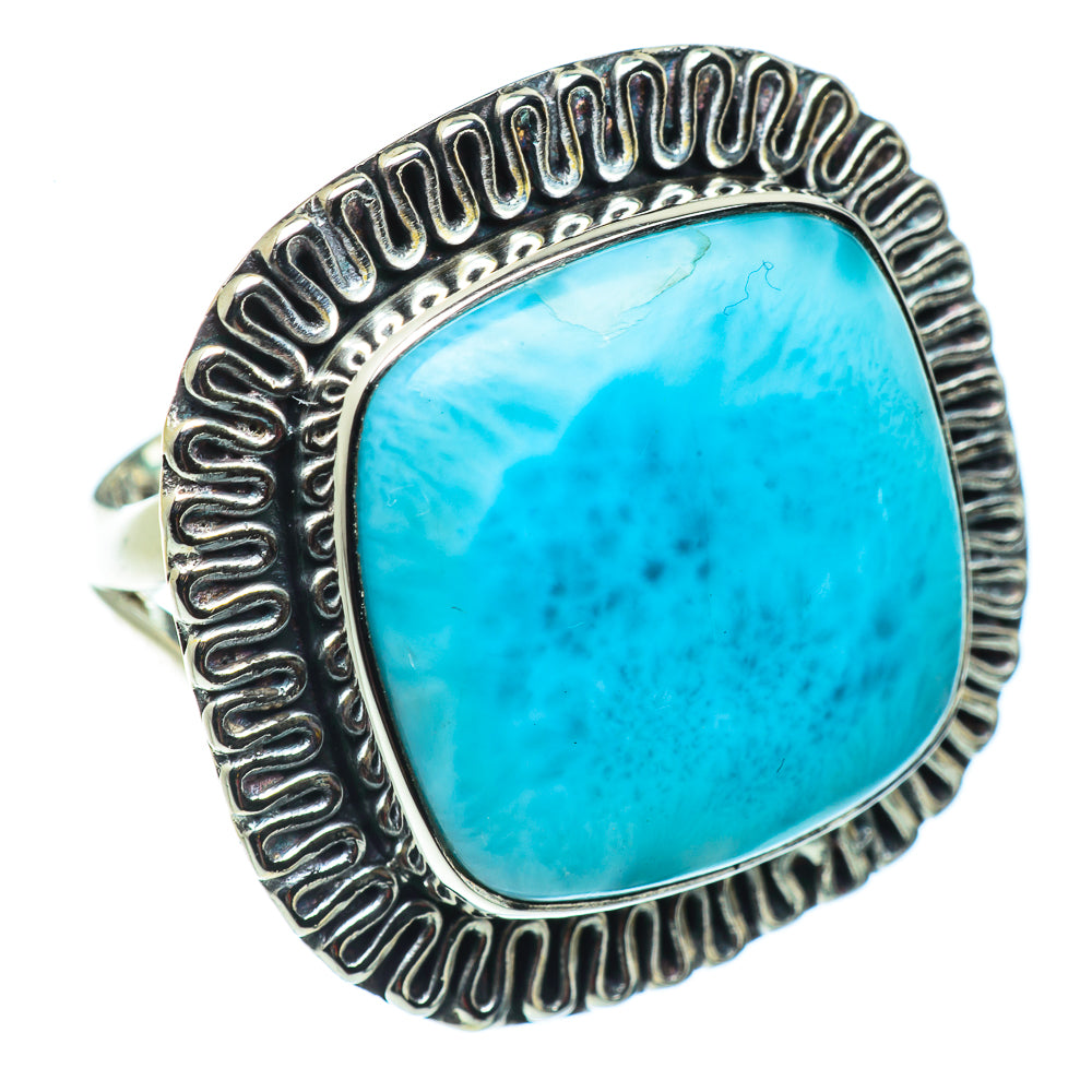 Larimar Rings handcrafted by Anasilvercos - RING43466