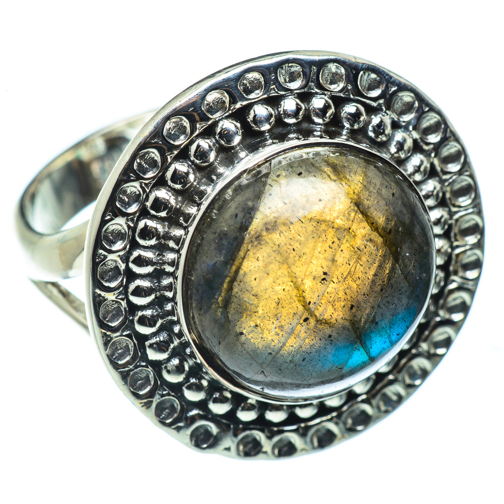 Labradorite Rings handcrafted by Anasilvercos - RING43491