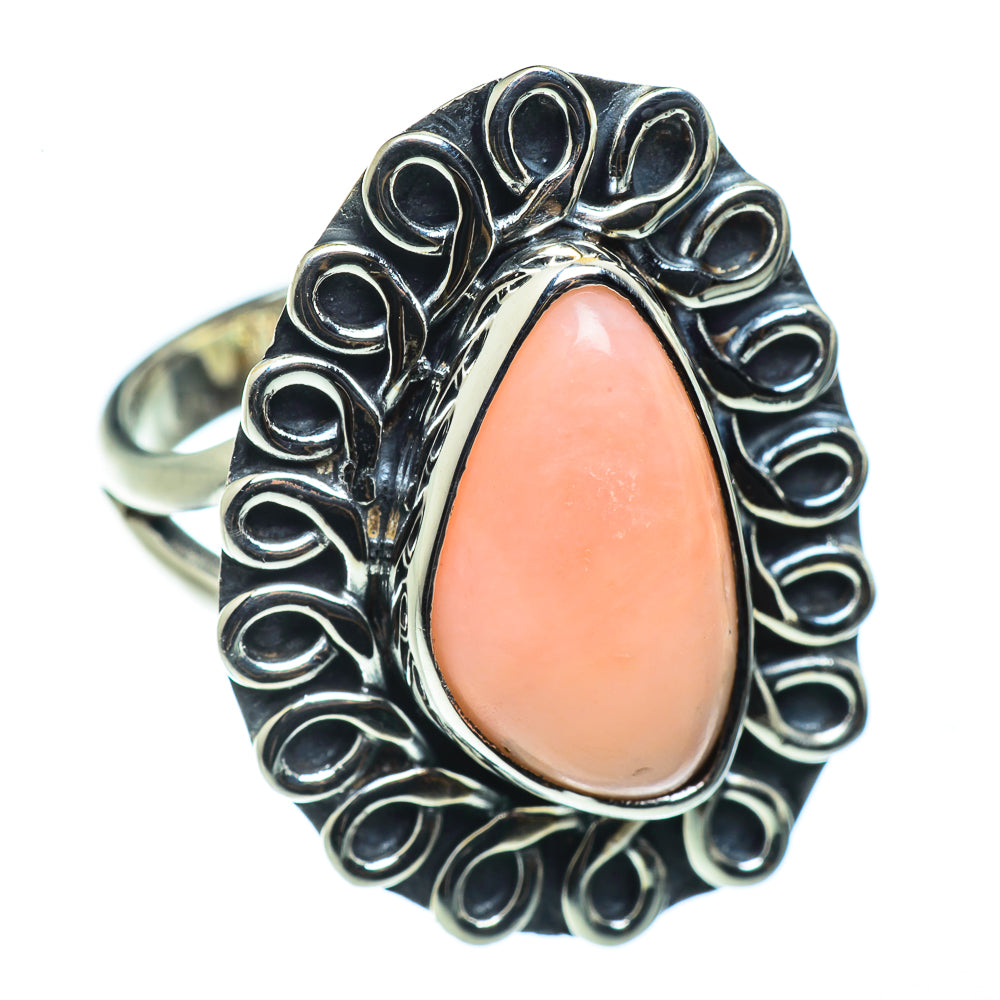 Pink Opal Rings handcrafted by Anasilvercos - RING43533