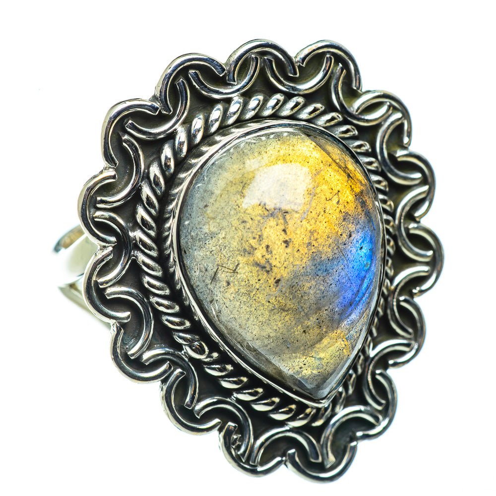 Labradorite Rings handcrafted by Anasilvercos - RING43600