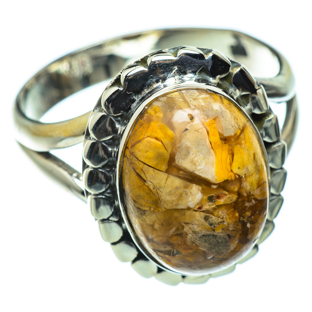 Brecciated Mookaite Rings handcrafted by Anasilvercos - RING43633