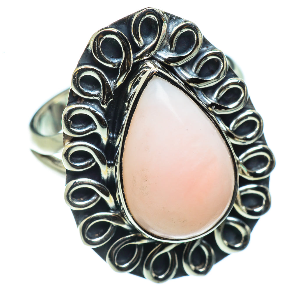 Pink Opal Rings handcrafted by Anasilvercos - RING43635