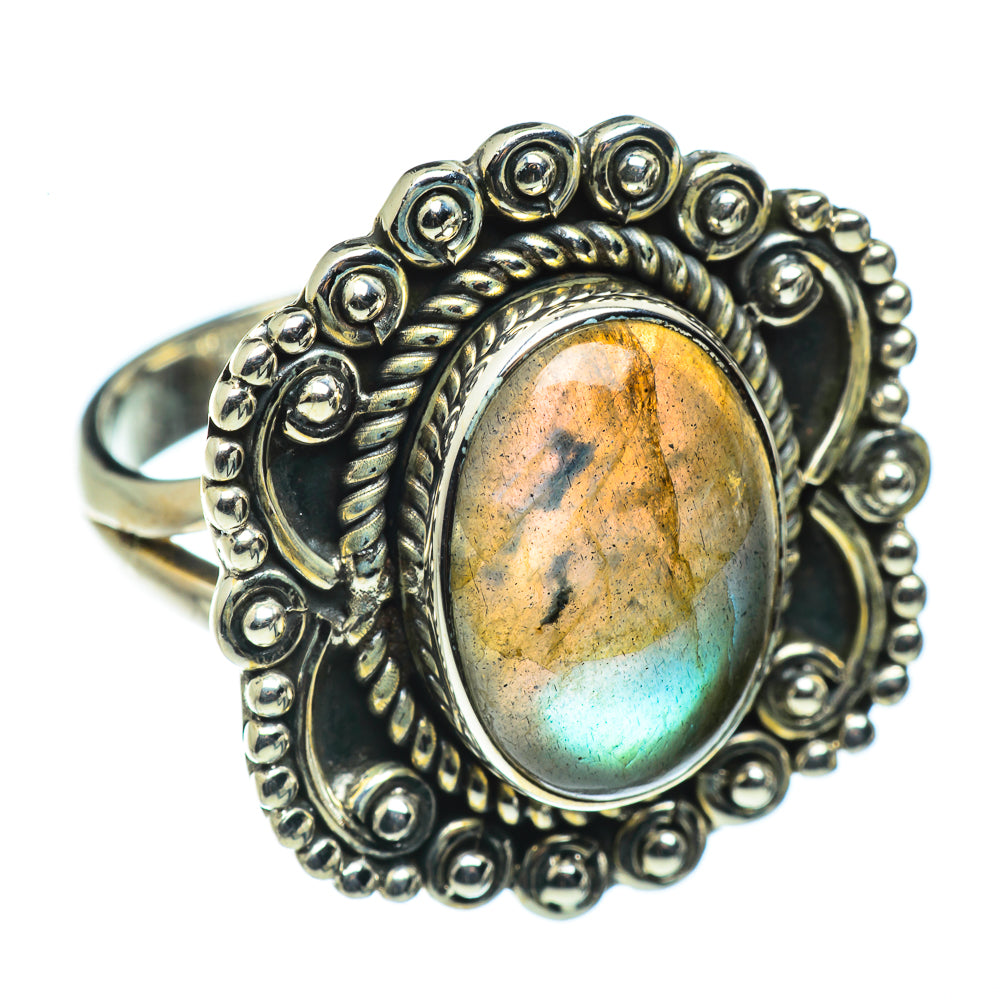 Labradorite Rings handcrafted by Anasilvercos - RING43647