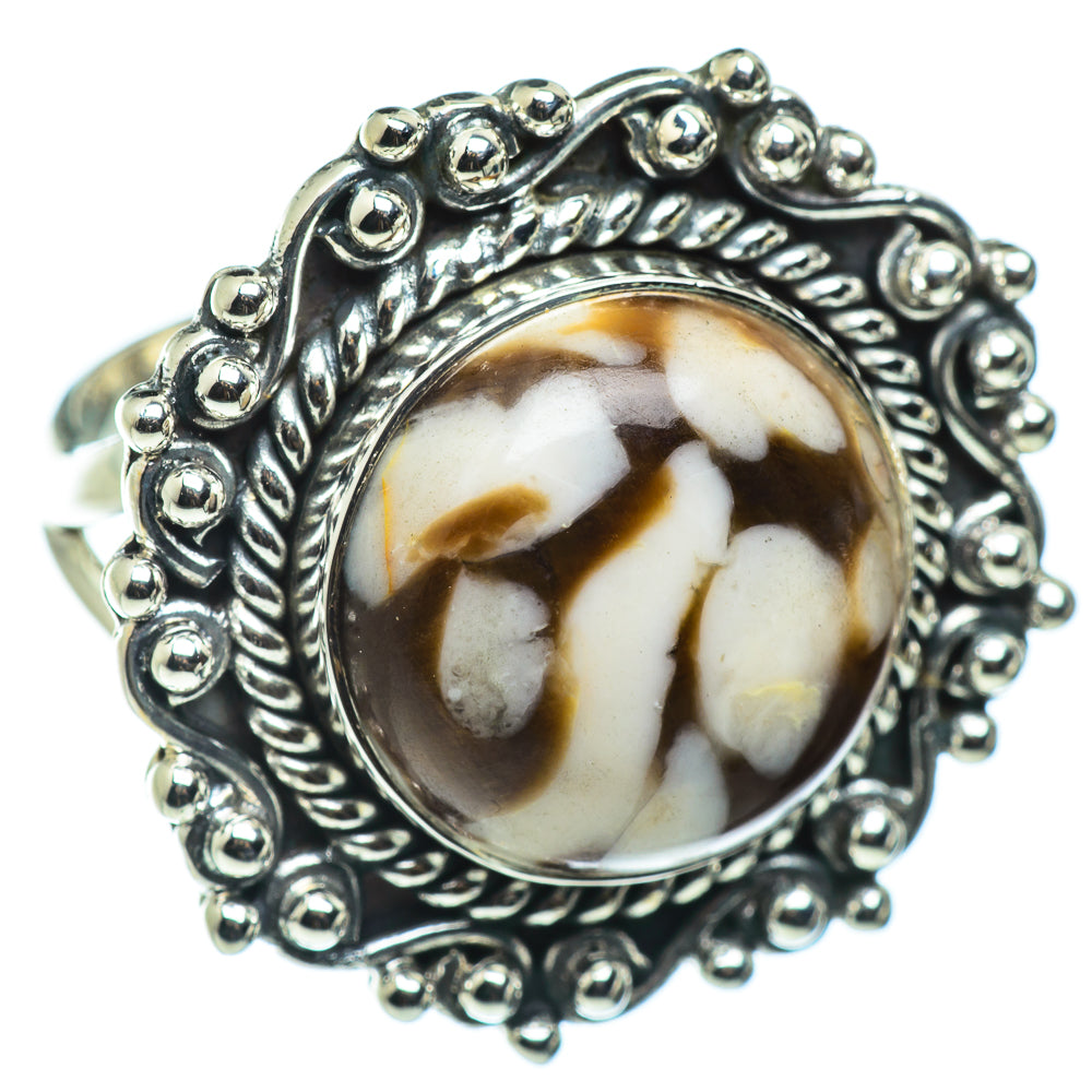 Peanut Wood Jasper Rings handcrafted by Anasilvercos - RING43675