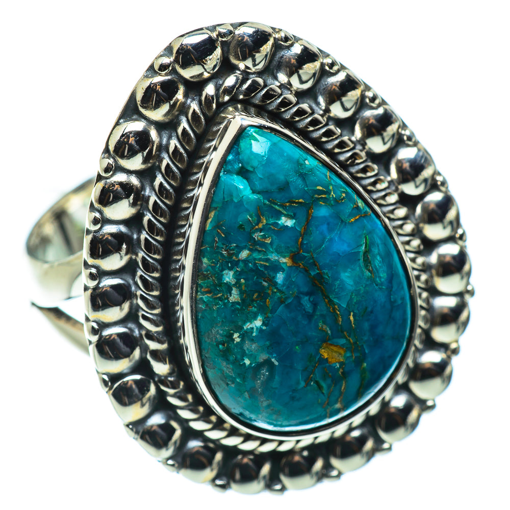 Chrysocolla Rings handcrafted by Anasilvercos - RING43684