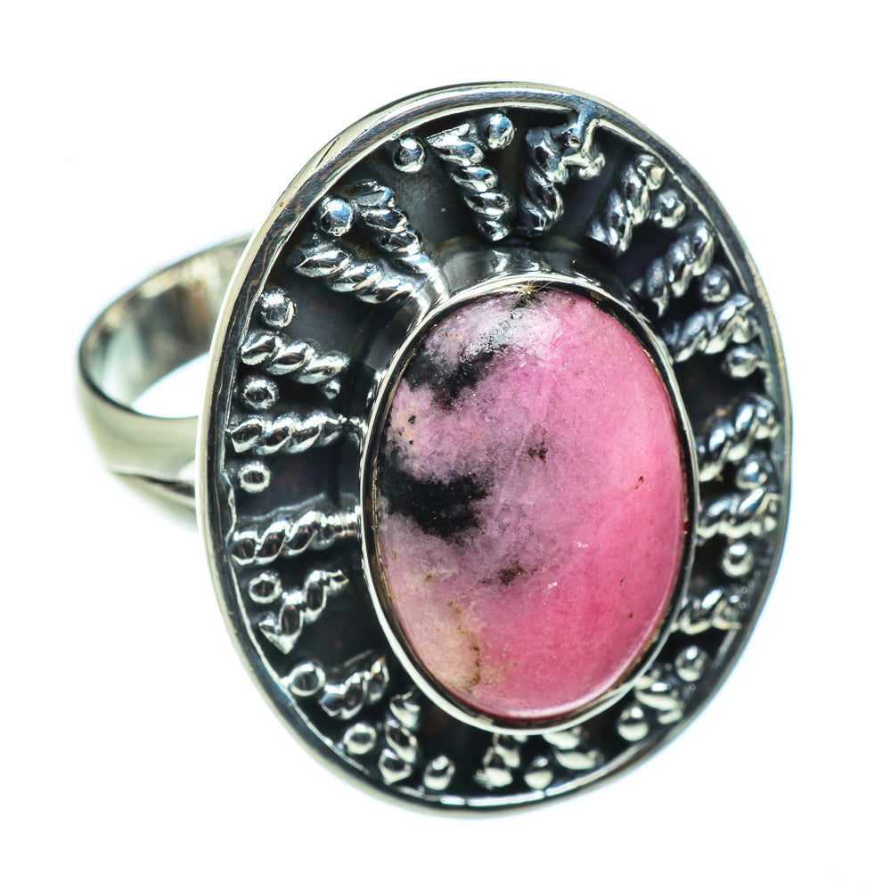Rhodonite Rings handcrafted by Anasilvercos - RING43725