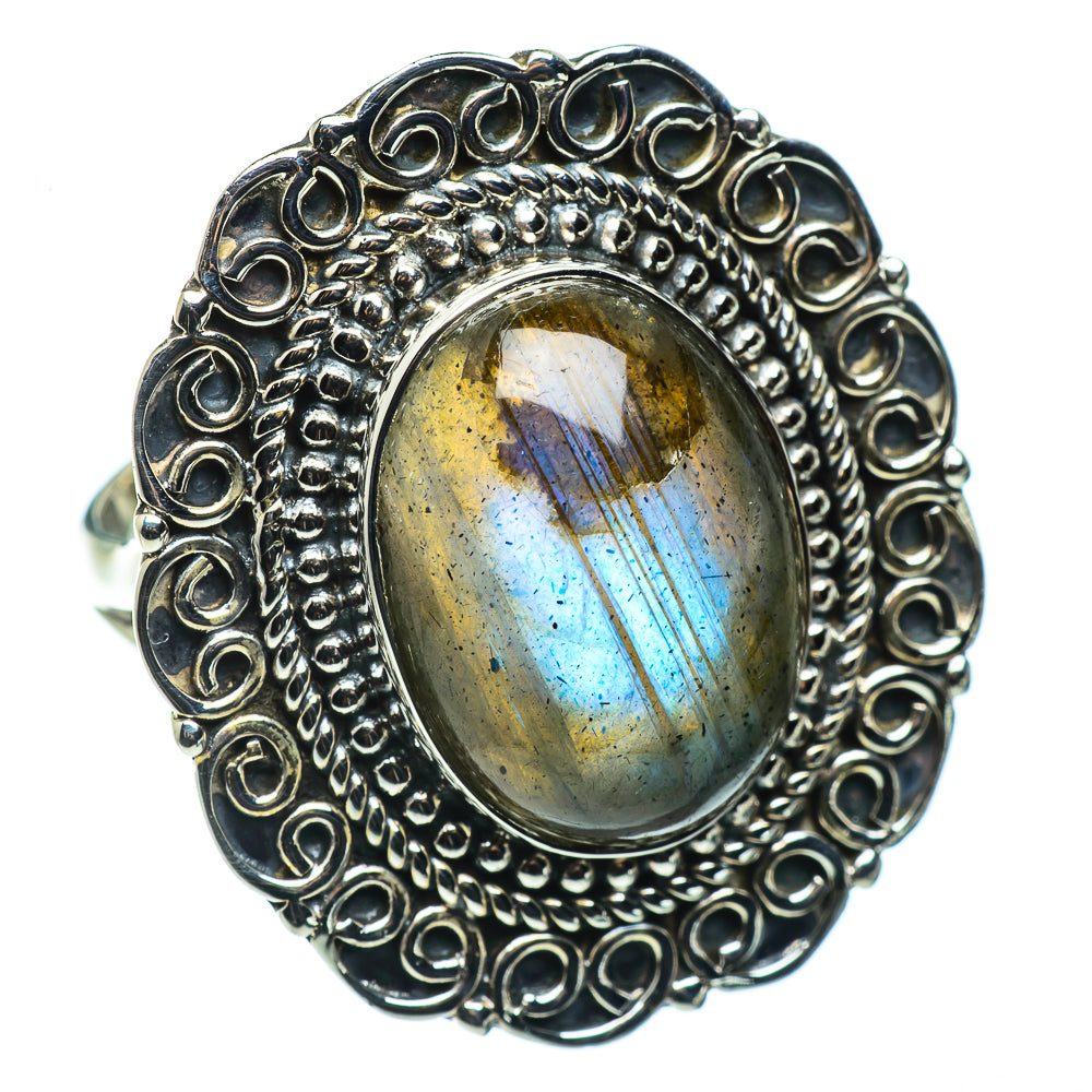 Labradorite Rings handcrafted by Anasilvercos - RING43765