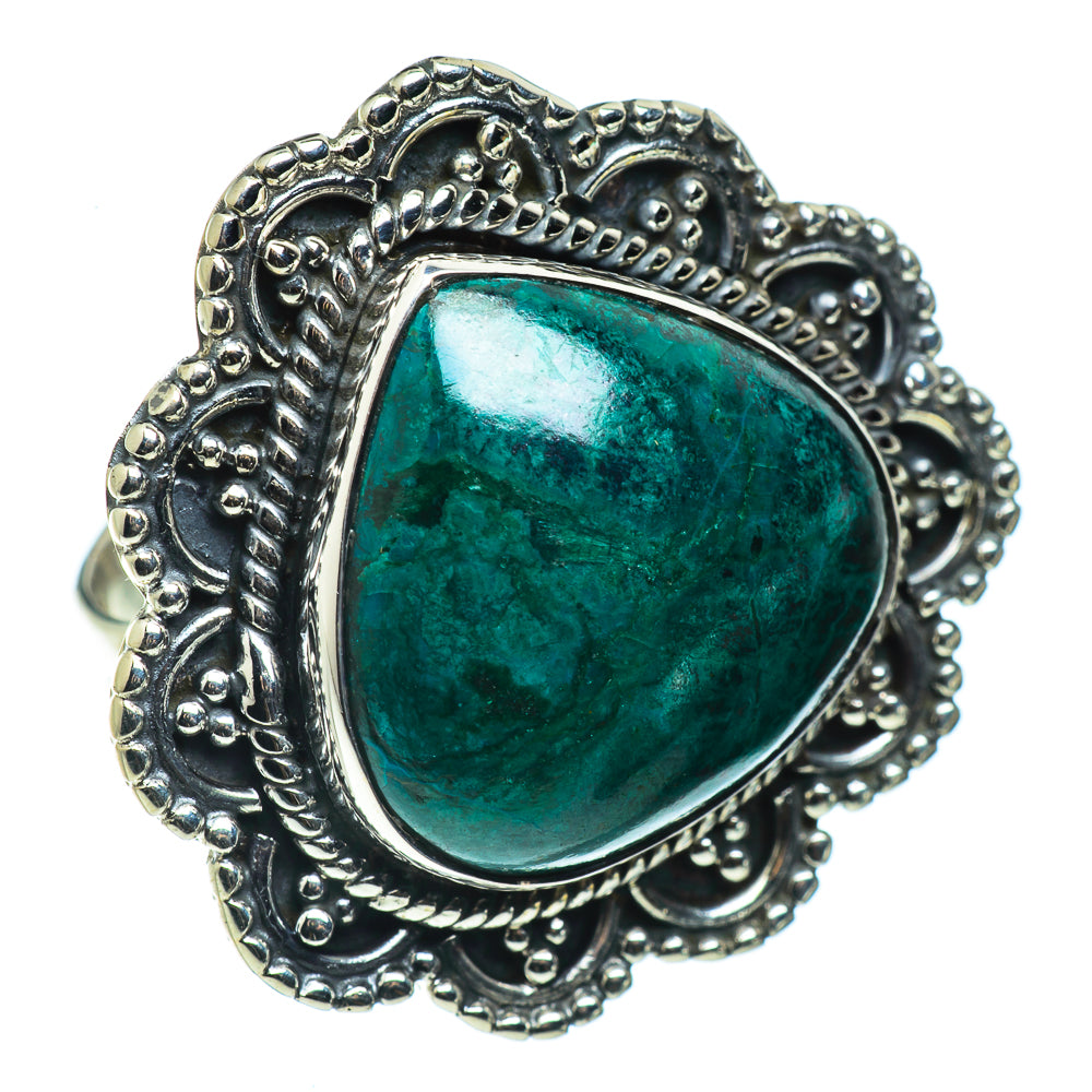 Chrysocolla Rings handcrafted by Anasilvercos - RING43770