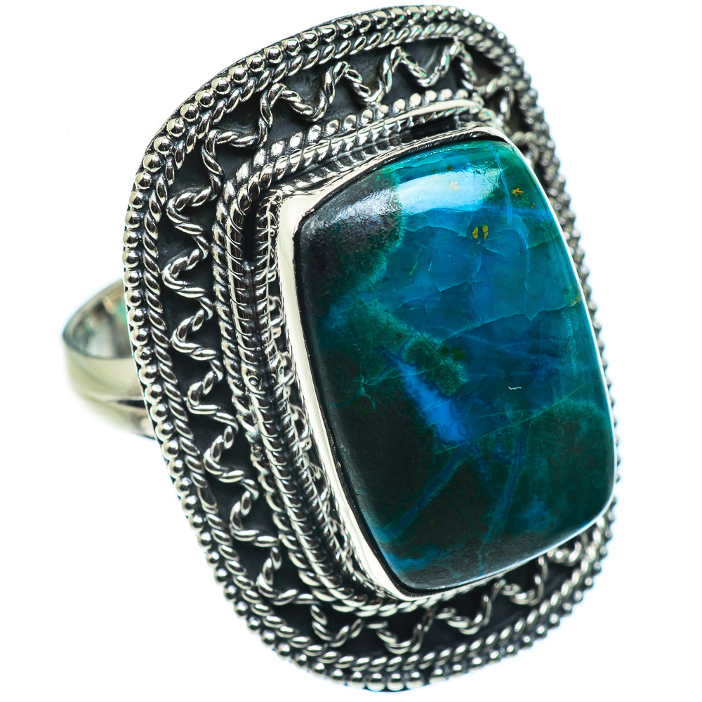 Chrysocolla Rings handcrafted by Anasilvercos - RING43795
