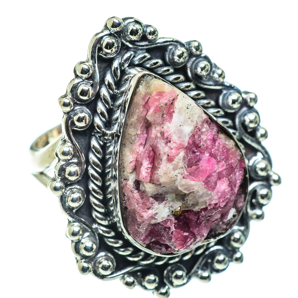 Pink Tourmaline In Quartz Rings handcrafted by Anasilvercos - RING43820