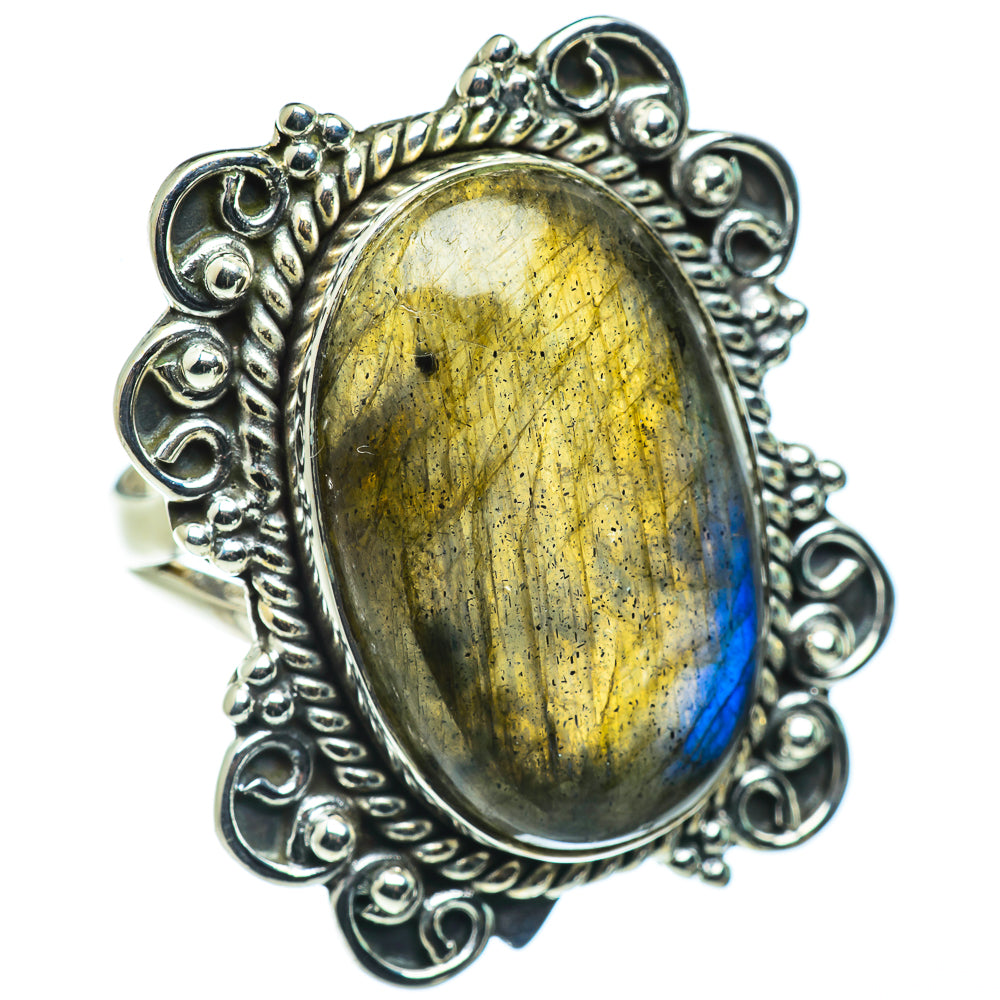 Labradorite Rings handcrafted by Anasilvercos - RING43836