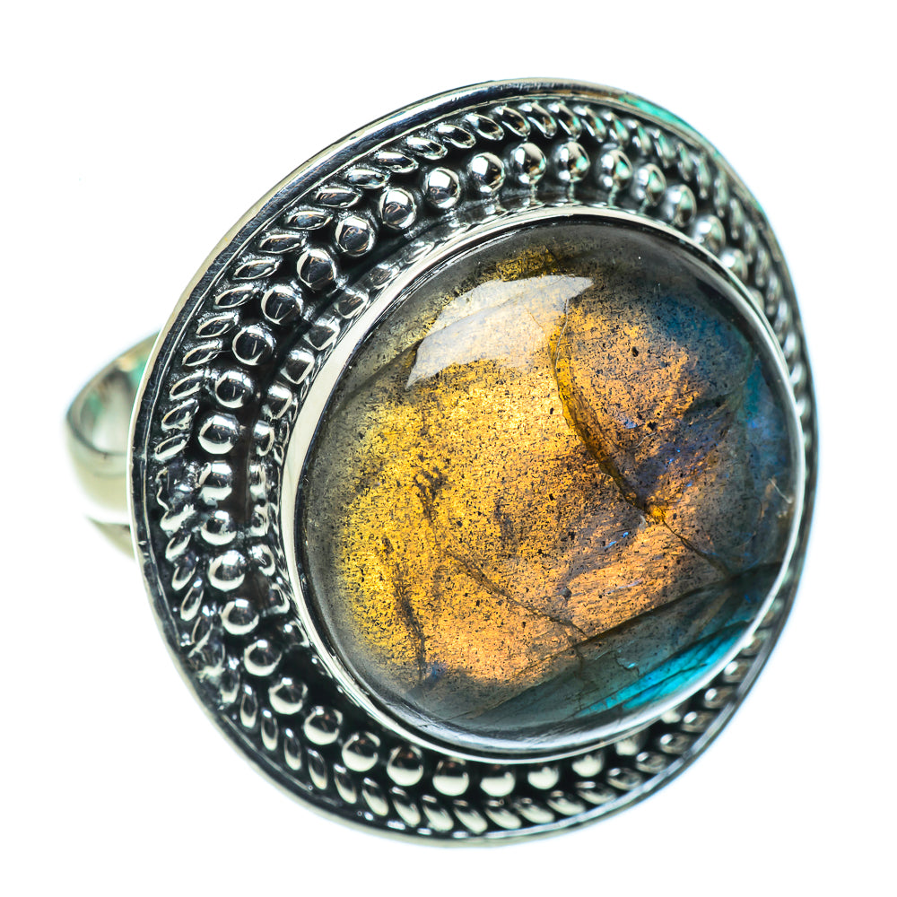 Labradorite Rings handcrafted by Anasilvercos - RING43858